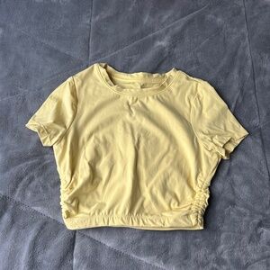 Yellow crop top!